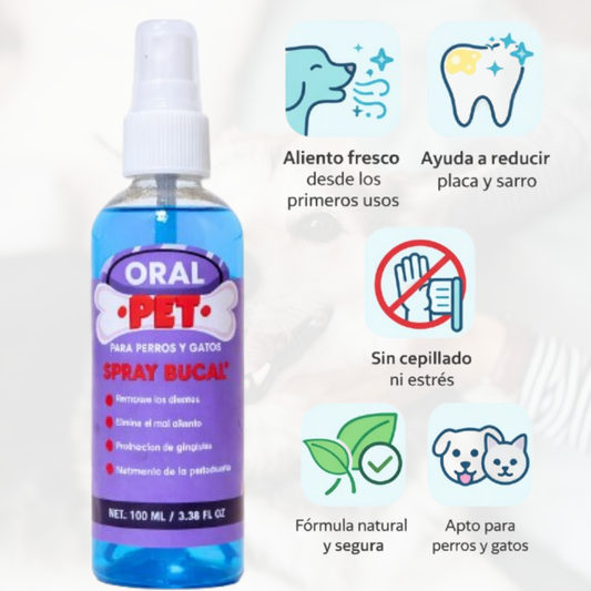 Spray Bucal Mascotas 100ml